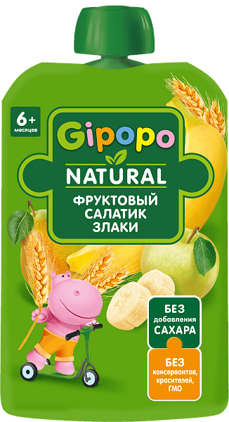 Фруктовый салатик, злаки